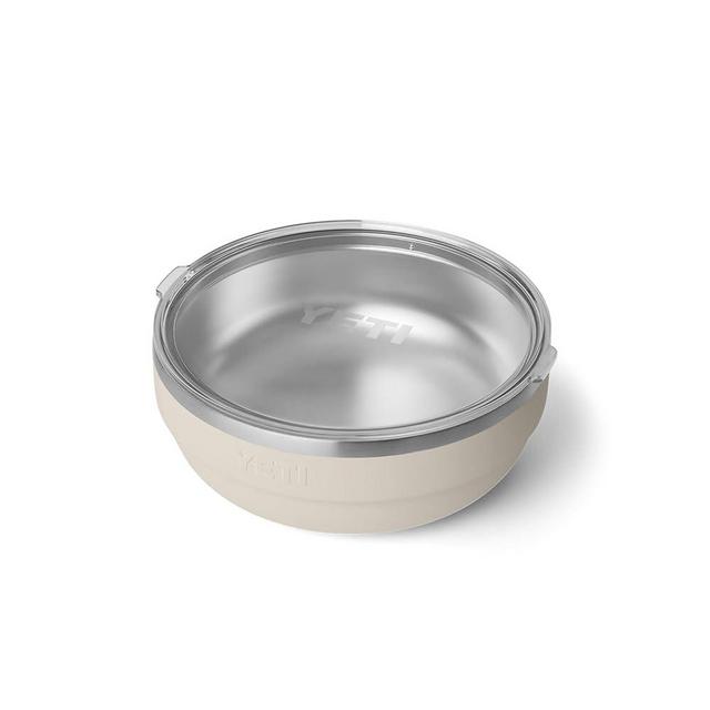 YETI Rambler Low Bowl, Vacuum Insulated, Stackable and Nestable Stainless Steel Bowl with Lid, 3.6 Quart, Cape Taupe