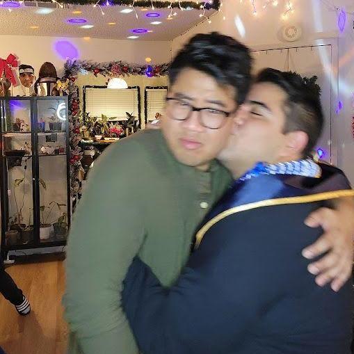 Sometimes, Hugo shows affection aggressively.