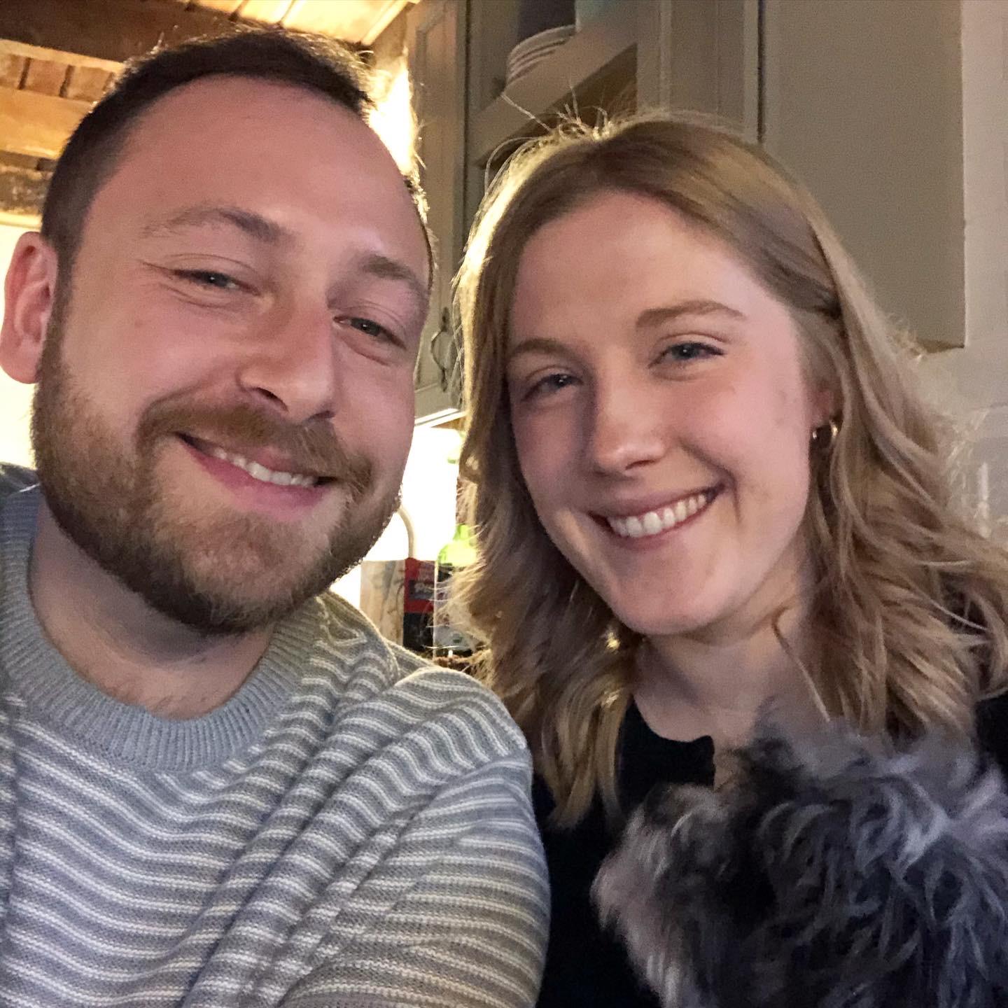 Our first Valentine's Day together!