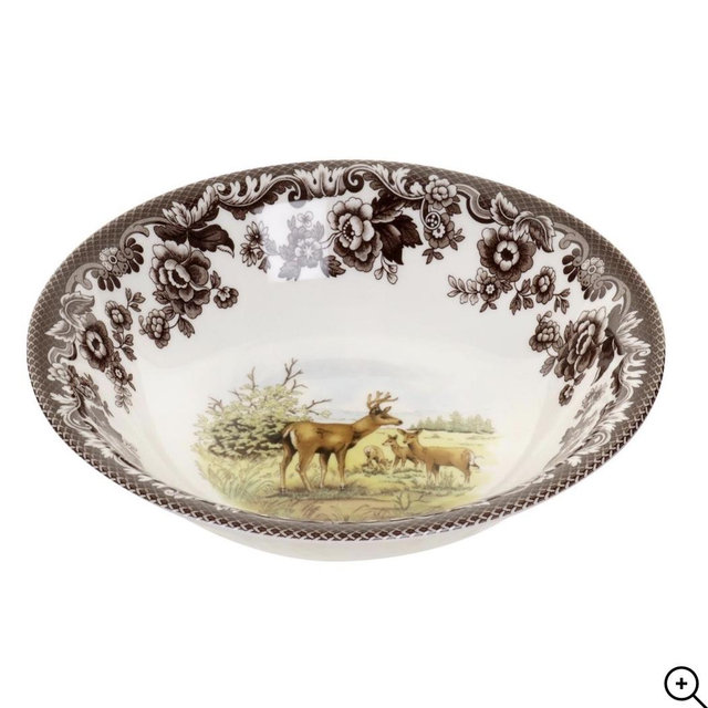 Woodland Ascot Cereal Bowl 8 Inch, Mule Deer