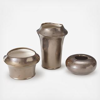 Bowery Vase Ceramic Vase, Set of 3