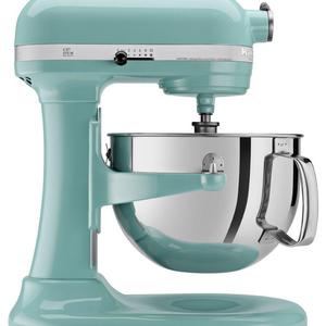 Kitchenaid Professional 600 Stand Mixer 6 quart, Aqua Sky (Certified Refurbished)