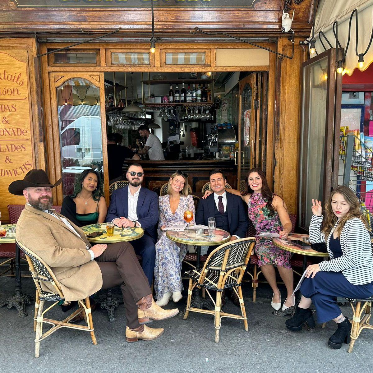 Celebrating our friends, Victoria and Stefan, during their beautiful wedding in Paris, France.
