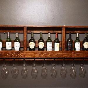 Wall Mounted Wine Rack/Glass Holder
