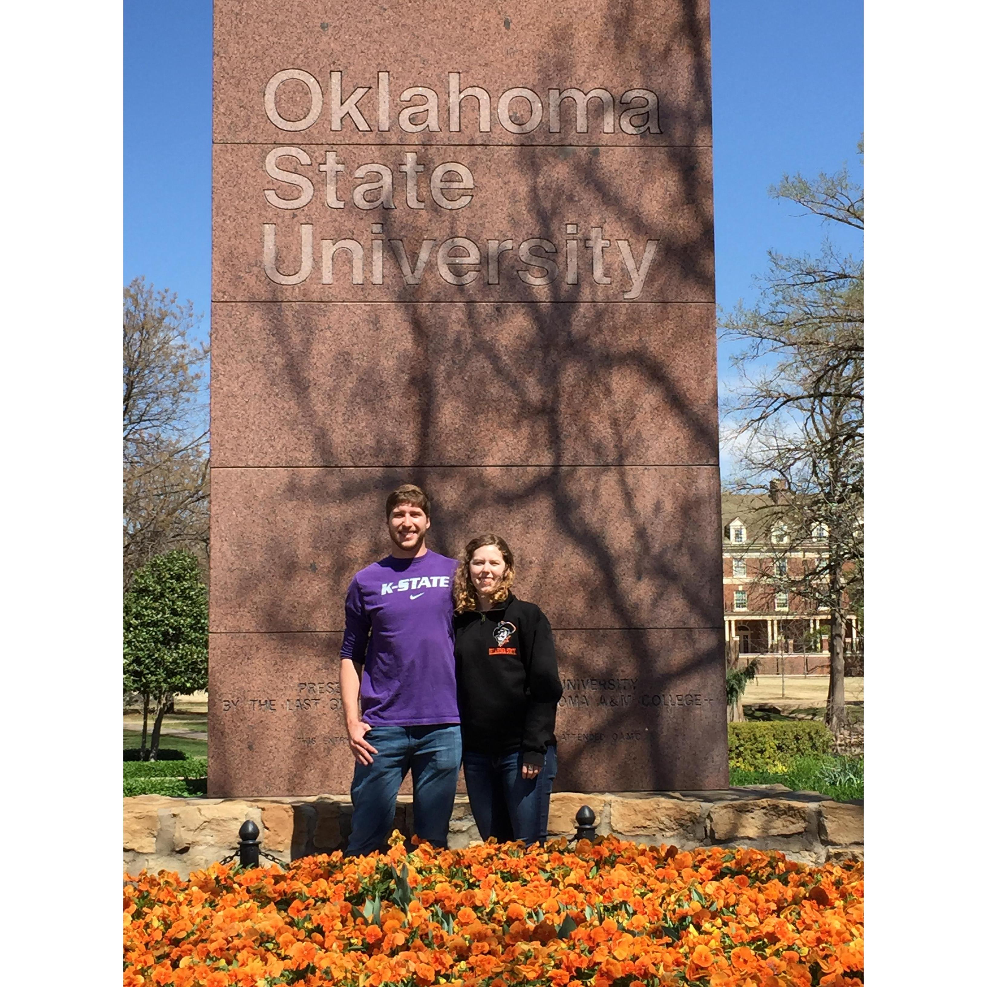 Pictures of us on OSU's campus during 1st year of grad school.