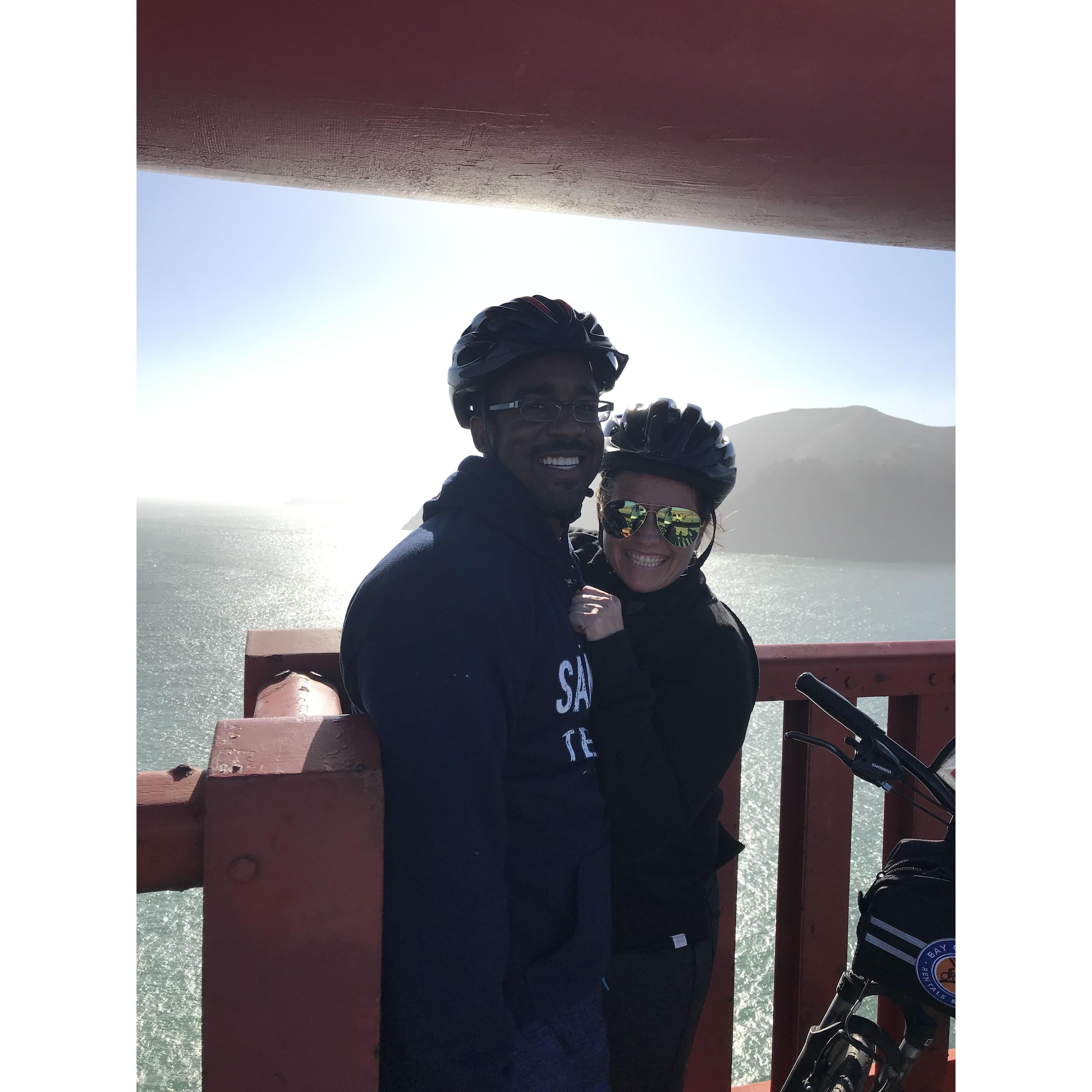 Our bike ride on the Golden Gate Bridge