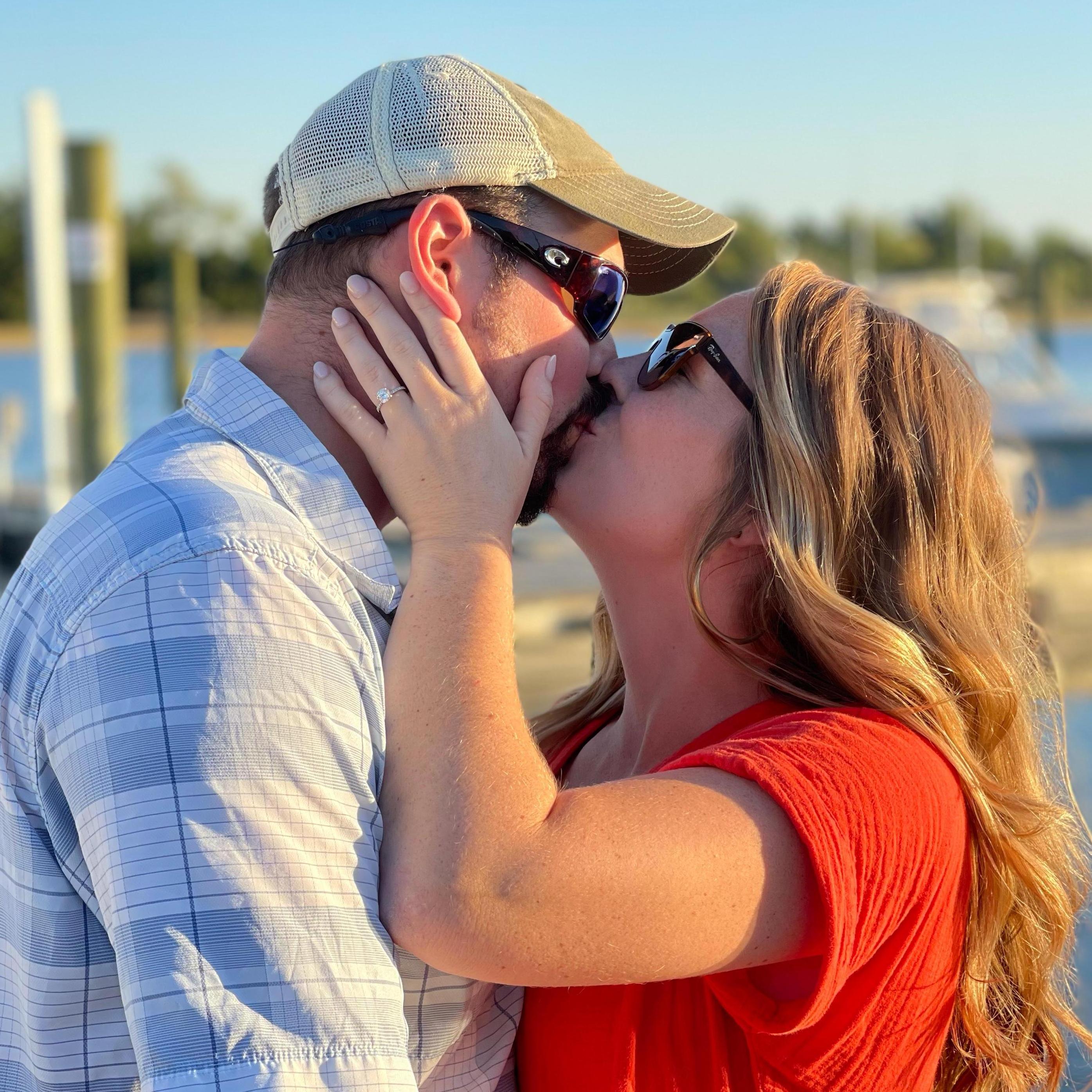 Engagement in Oak Island, North Carolina in October 2021