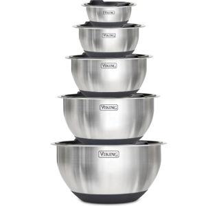 Viking Mixing Bowls Set, 10 Piece Stainless Steel