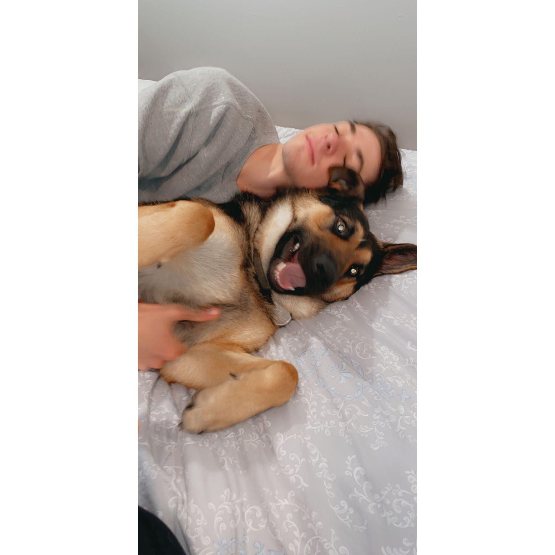 Sorry to disappoint y'all, but the main guest of honor (aka our big boy Drake) will not be attending our wedding.