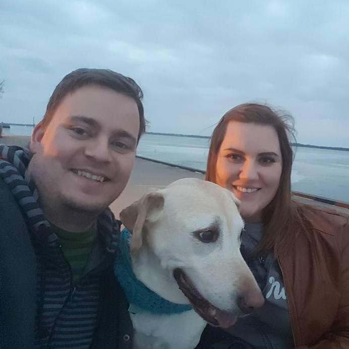 One of the first pictures we took after moving in together 💜