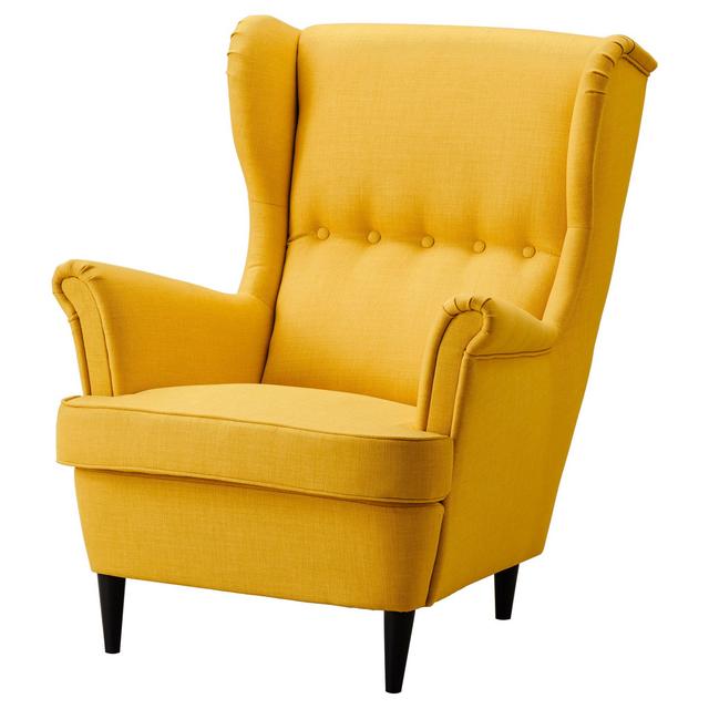 STRANDMON				Wing chair, Skiftebo yellow $279.00