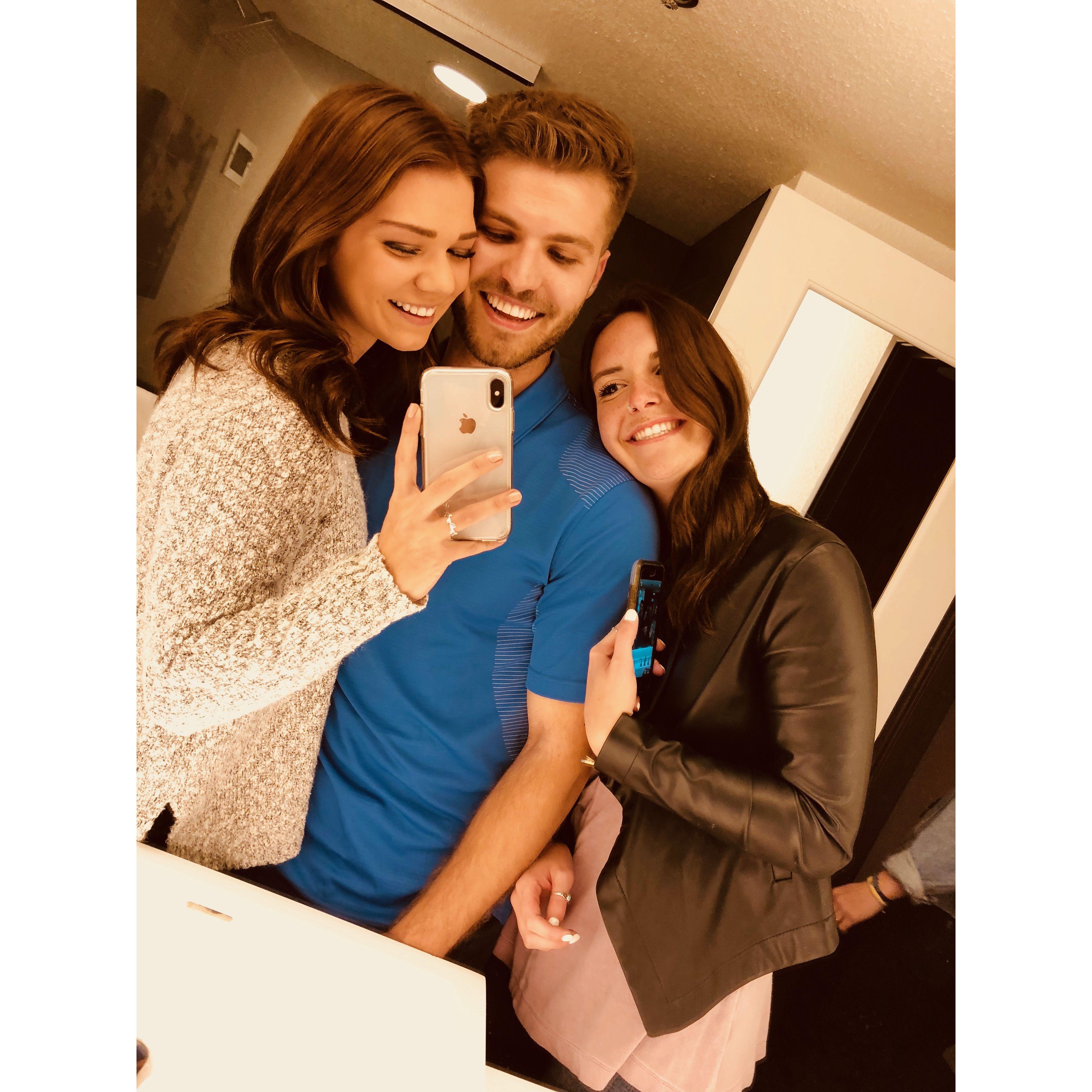 03.08.2018 - The couple that graciously allowed Abigail to 3rd wheel until Lucas came along!