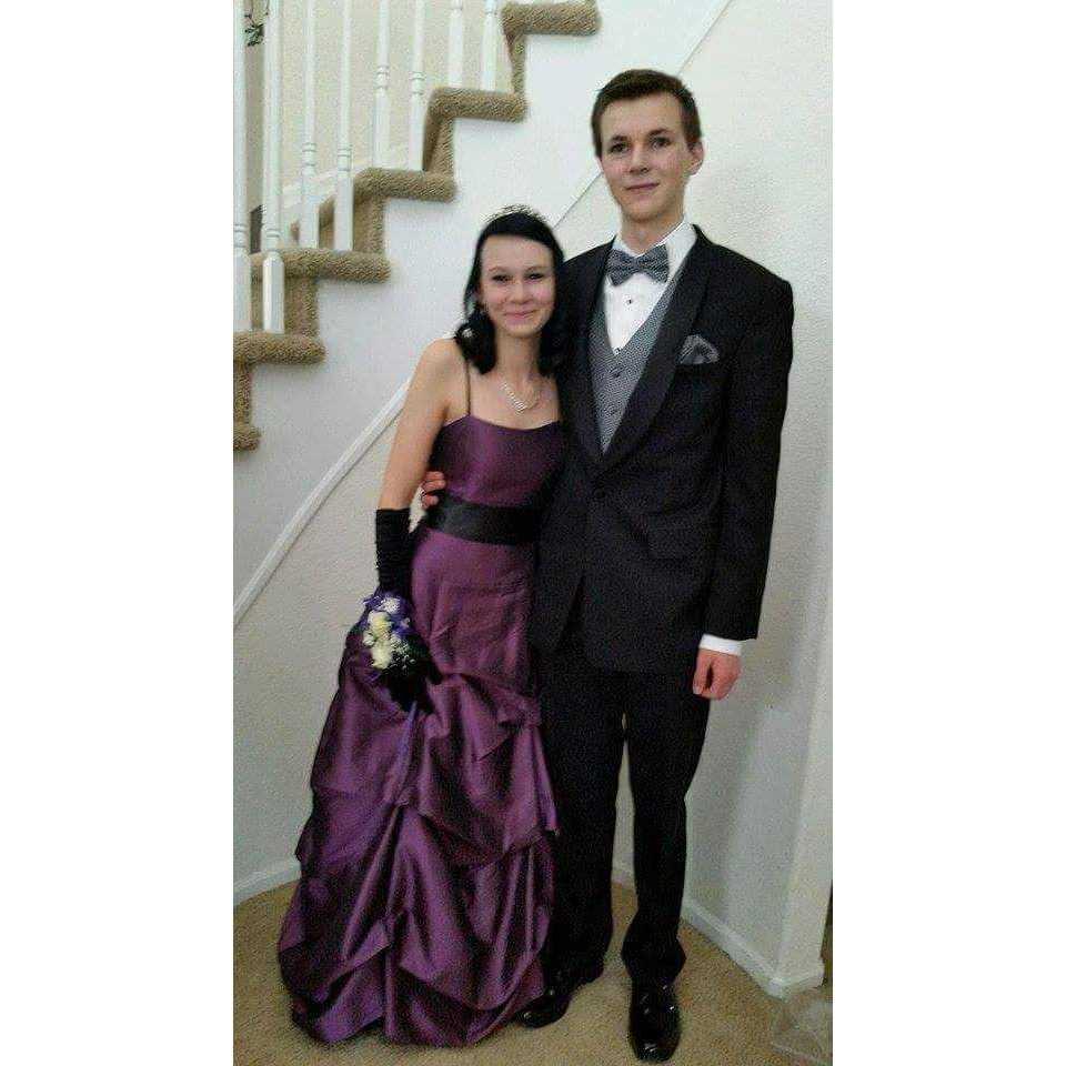 Getting ready for our first prom, April 2016
