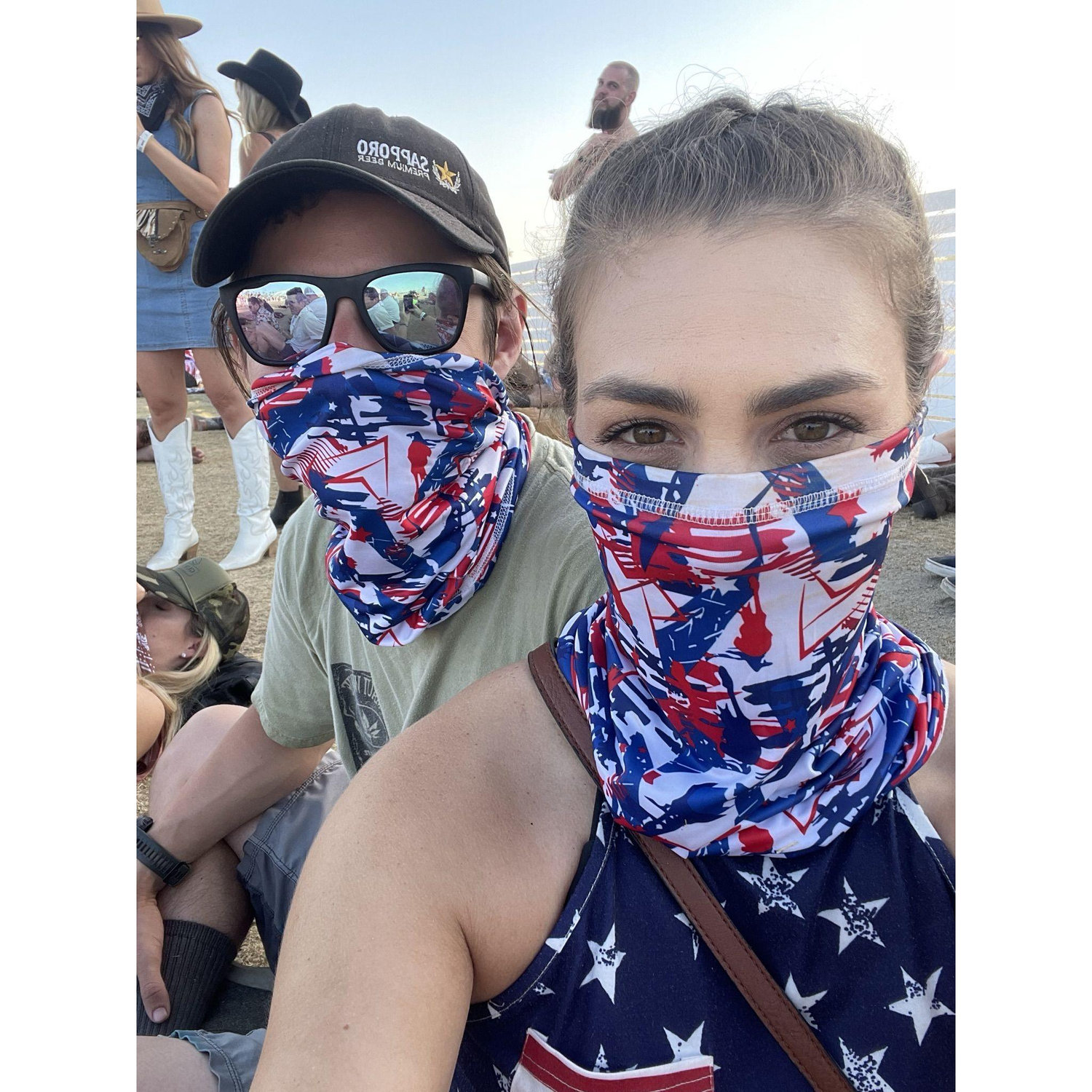 Battling the dust at Stagecoach!