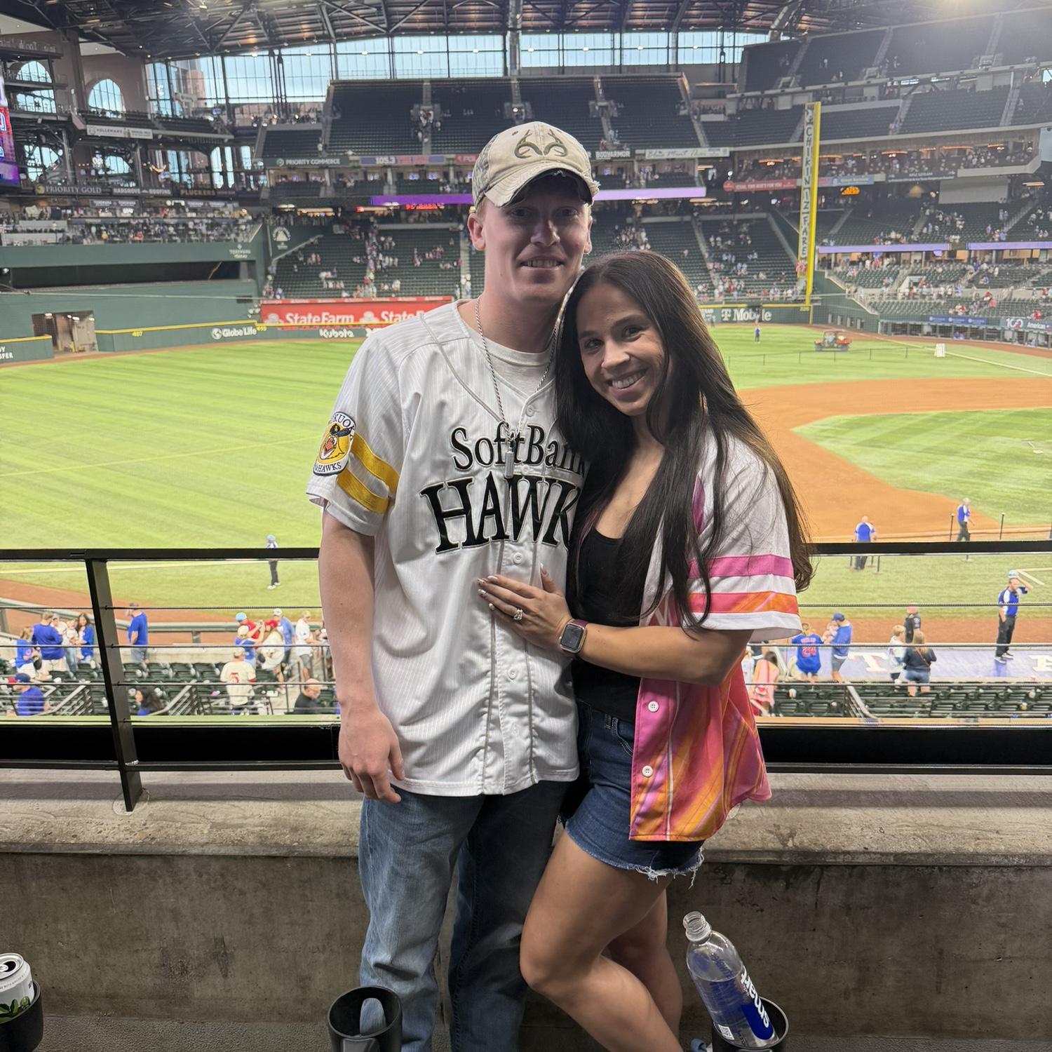 Our first baseball game together