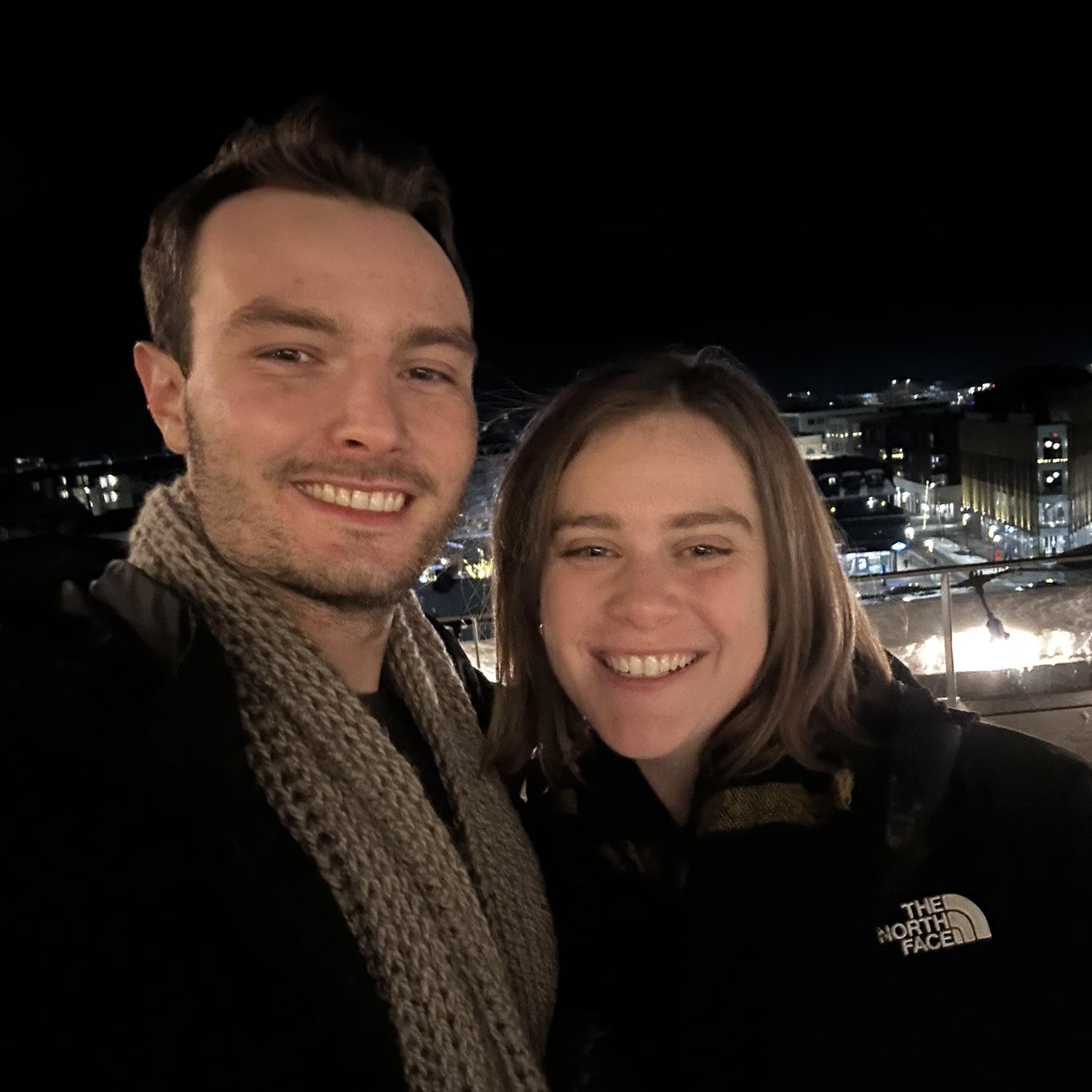New Years Eve at a rooftop bar in Reykjavik
