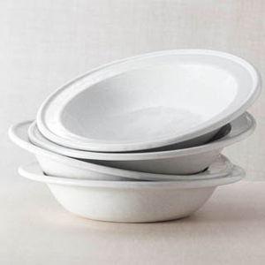 Rimmed Soup/Pasta Bowl - White on White Glaze