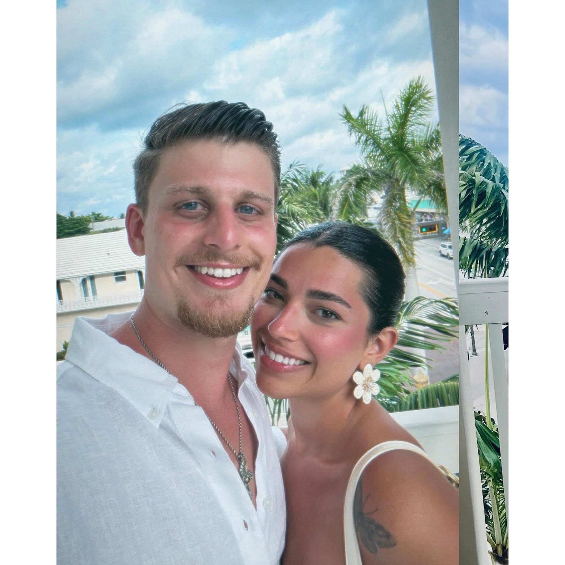 First day as a married couple : )