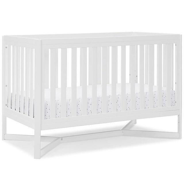 Delta Children Tribeca 4-in-1 Baby Convertible Crib, Bianca White