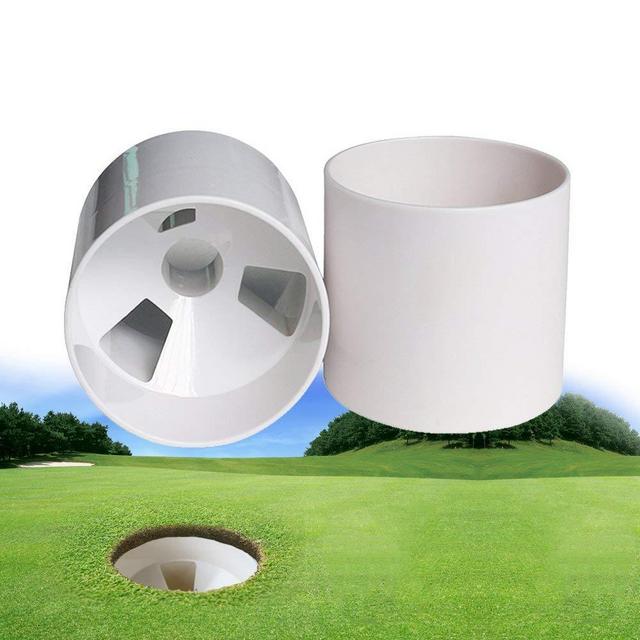 TzBBL Practice Green Golf Cup Plastic White 2 Pcs …