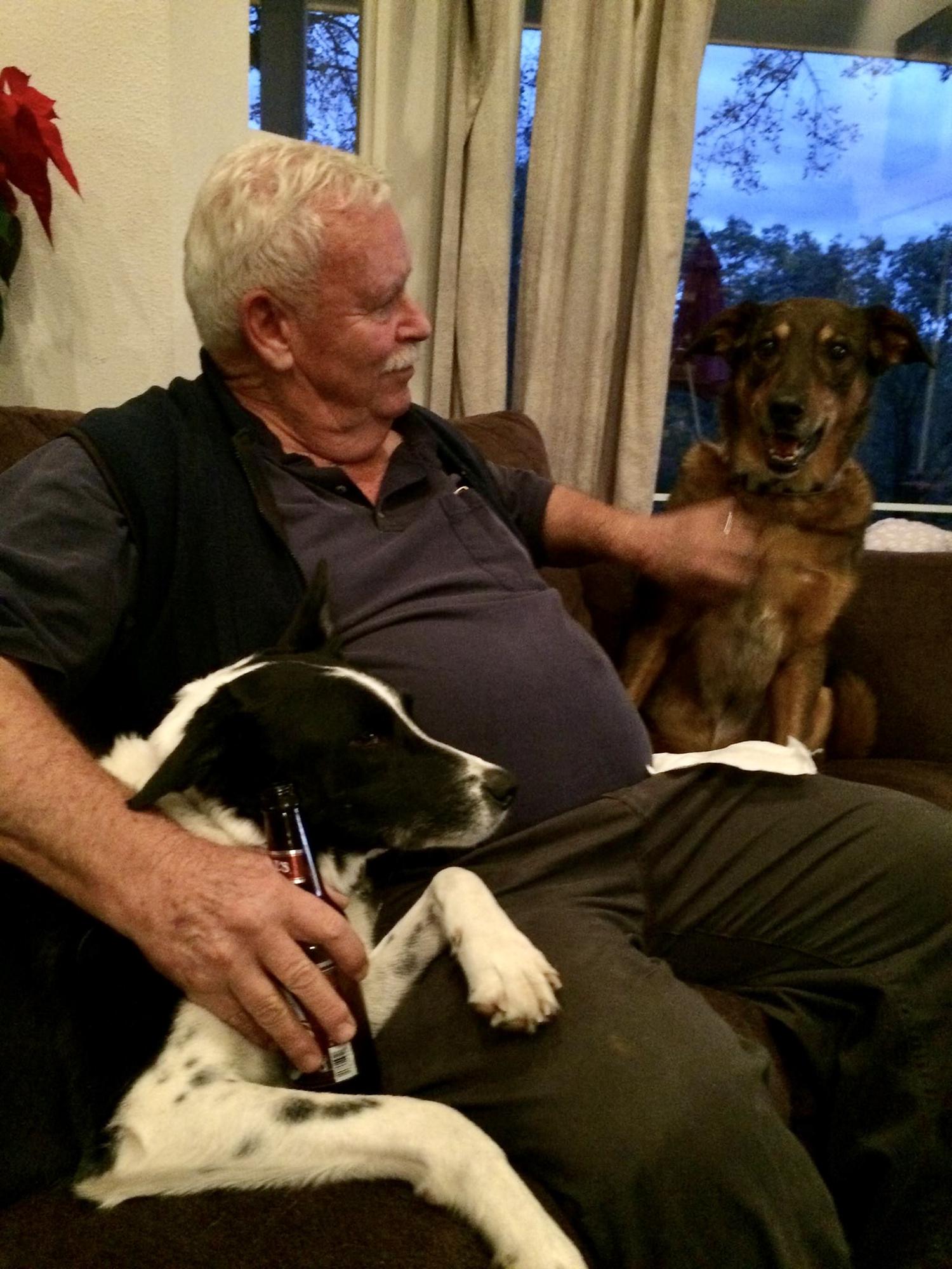 Carl was the best adopted grandfather we could have ever ask for. King of practical jokes, giving kids cavities, dog whisperer and Austins best friend. We all wish you could be here with us!