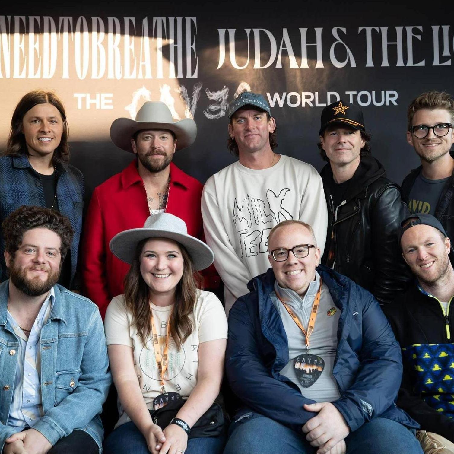 Engagement Weekend Highlight: Meeting the band that sings our song and having Julie be absolutely star struck!