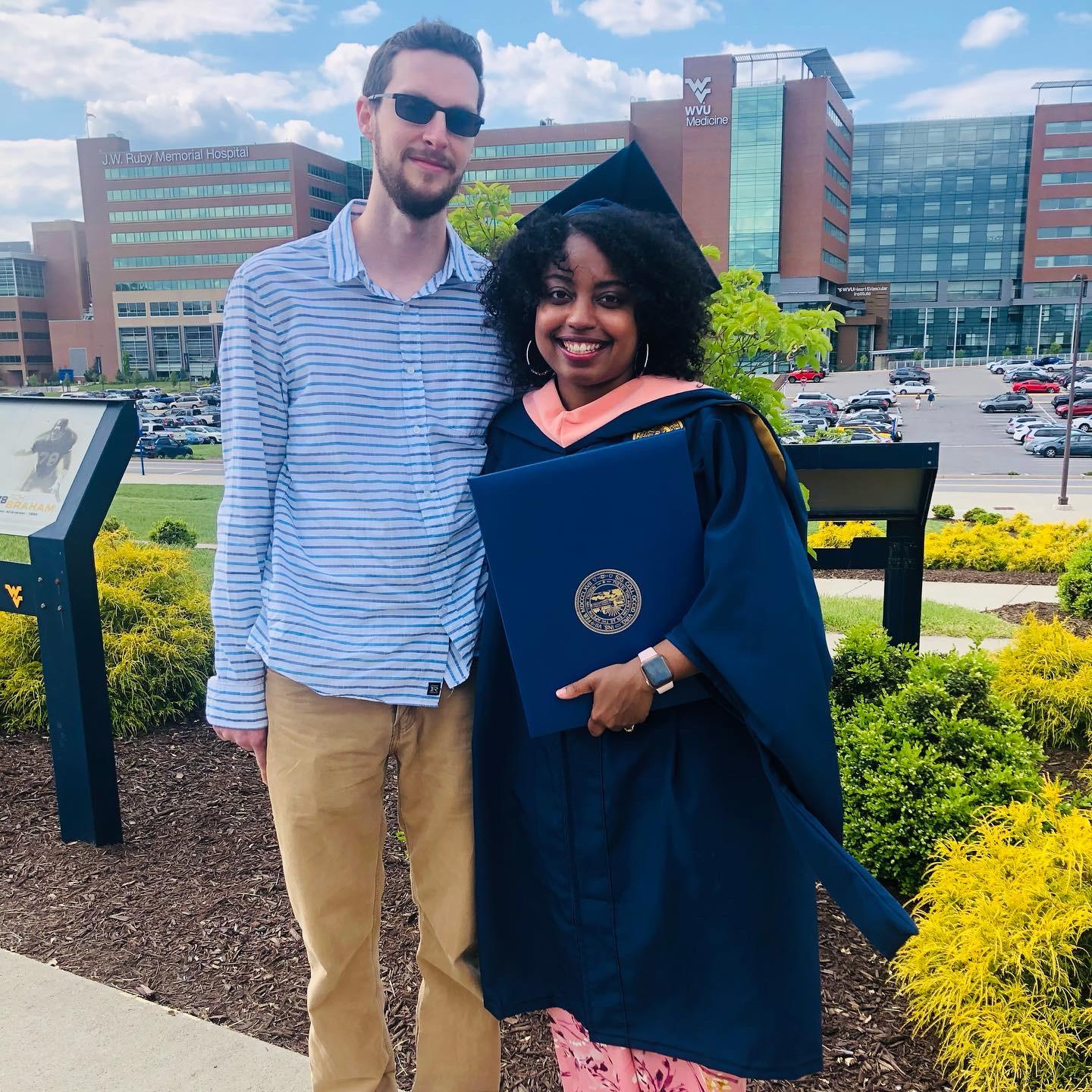 Because Desireé needed another degree lol - 2021 Graduation at WVU for her Master of Public Health