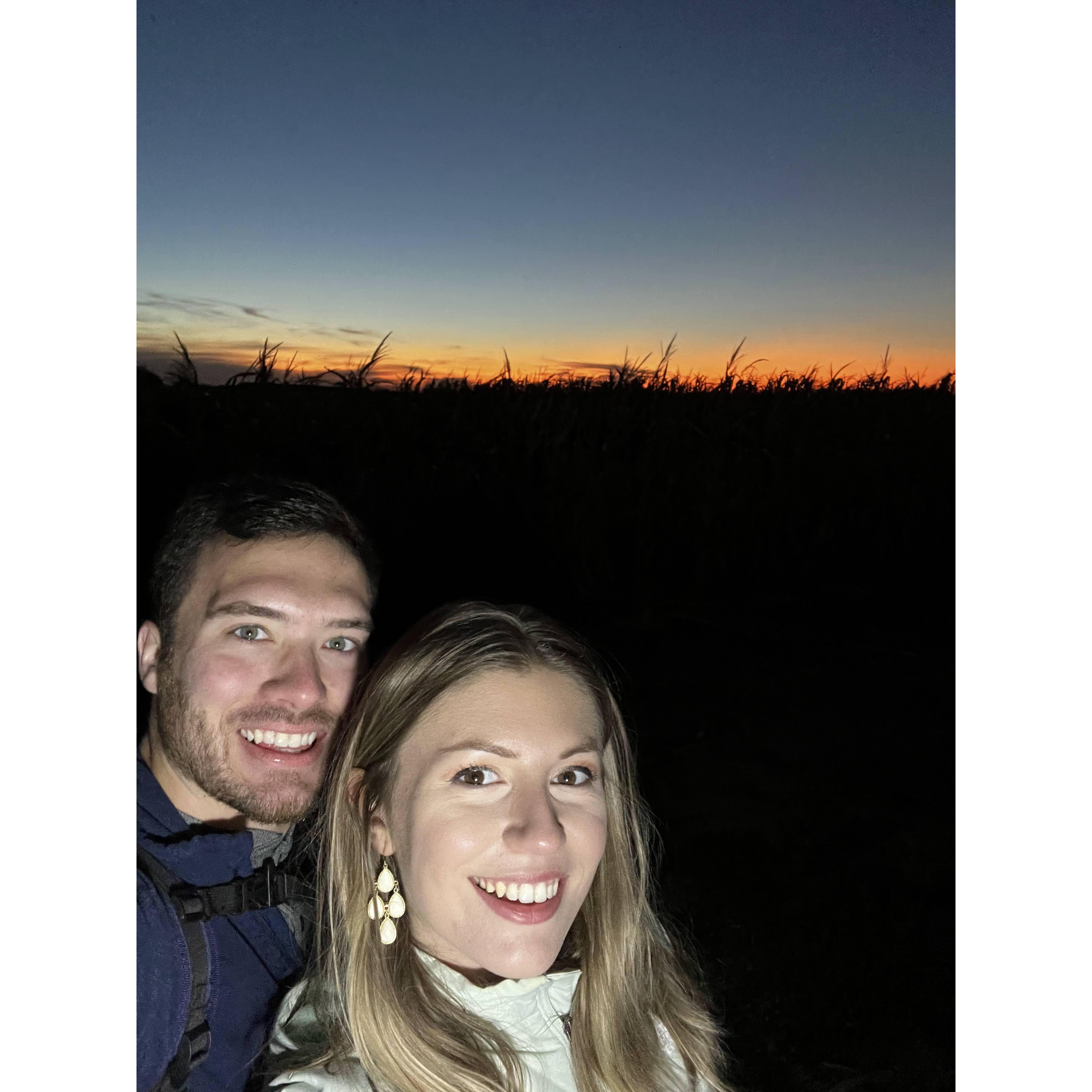 Getting lost - but not too lost - in a corn maze!