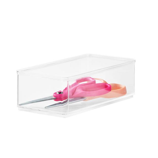 The Home Edit Large Insert Bins Cabinet Organizer, Clear, 4 Count