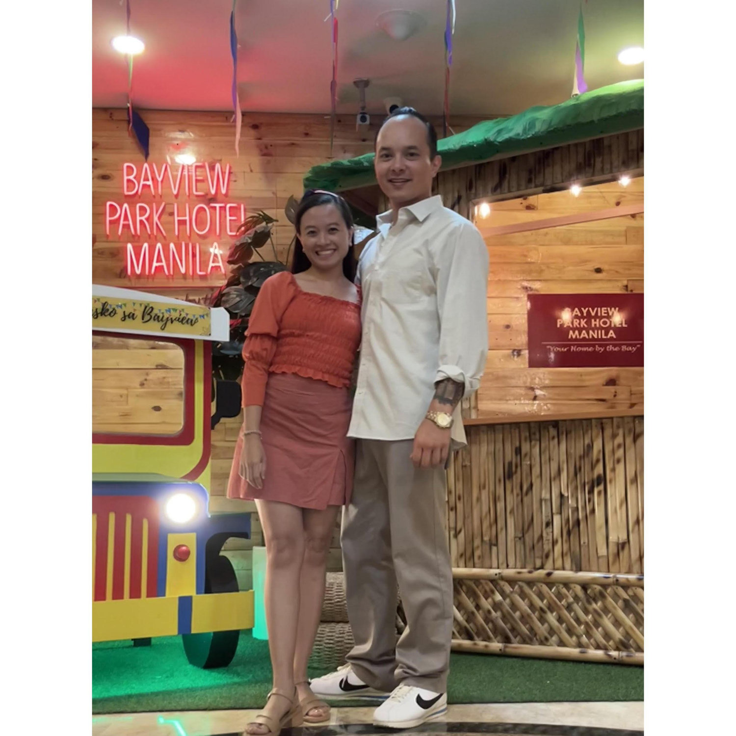 Their last photo together as an engaged couple, taken just before parting at NAIA Manila. Soon, so soon, to meet again sa Austin, Texas, USA!