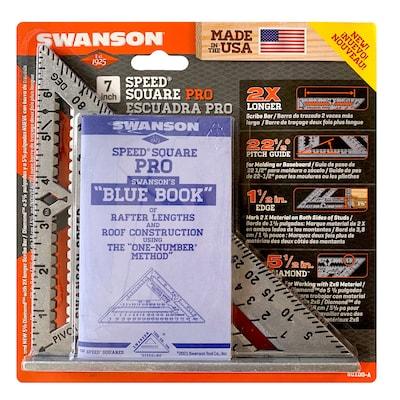 Swanson Tool Company  Swanson 7 in Pro Speed Square with Blue Book