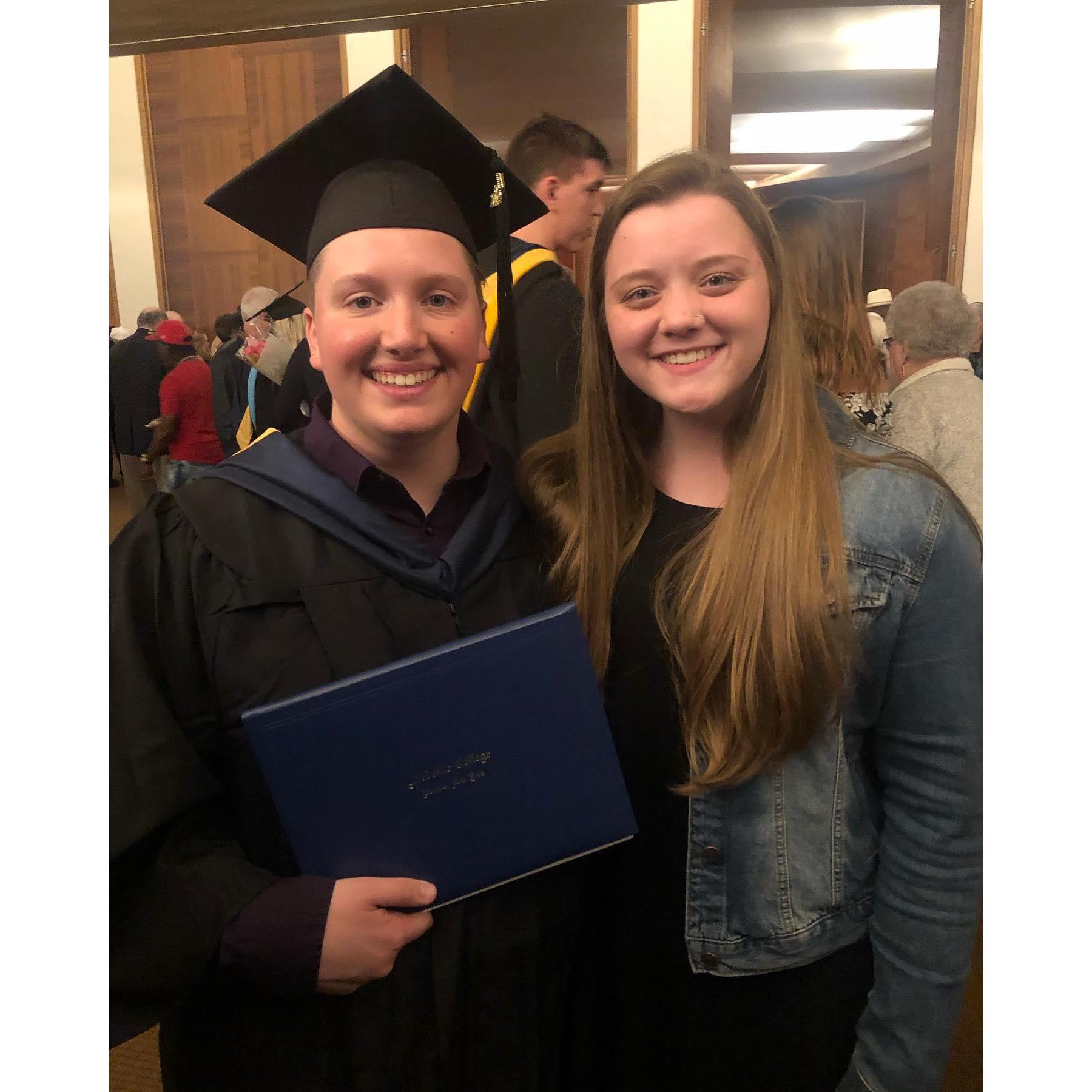 Bridget's College Graduation in 2019.