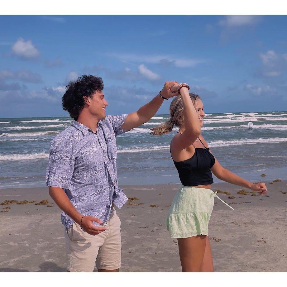 Happy summer day on the beach