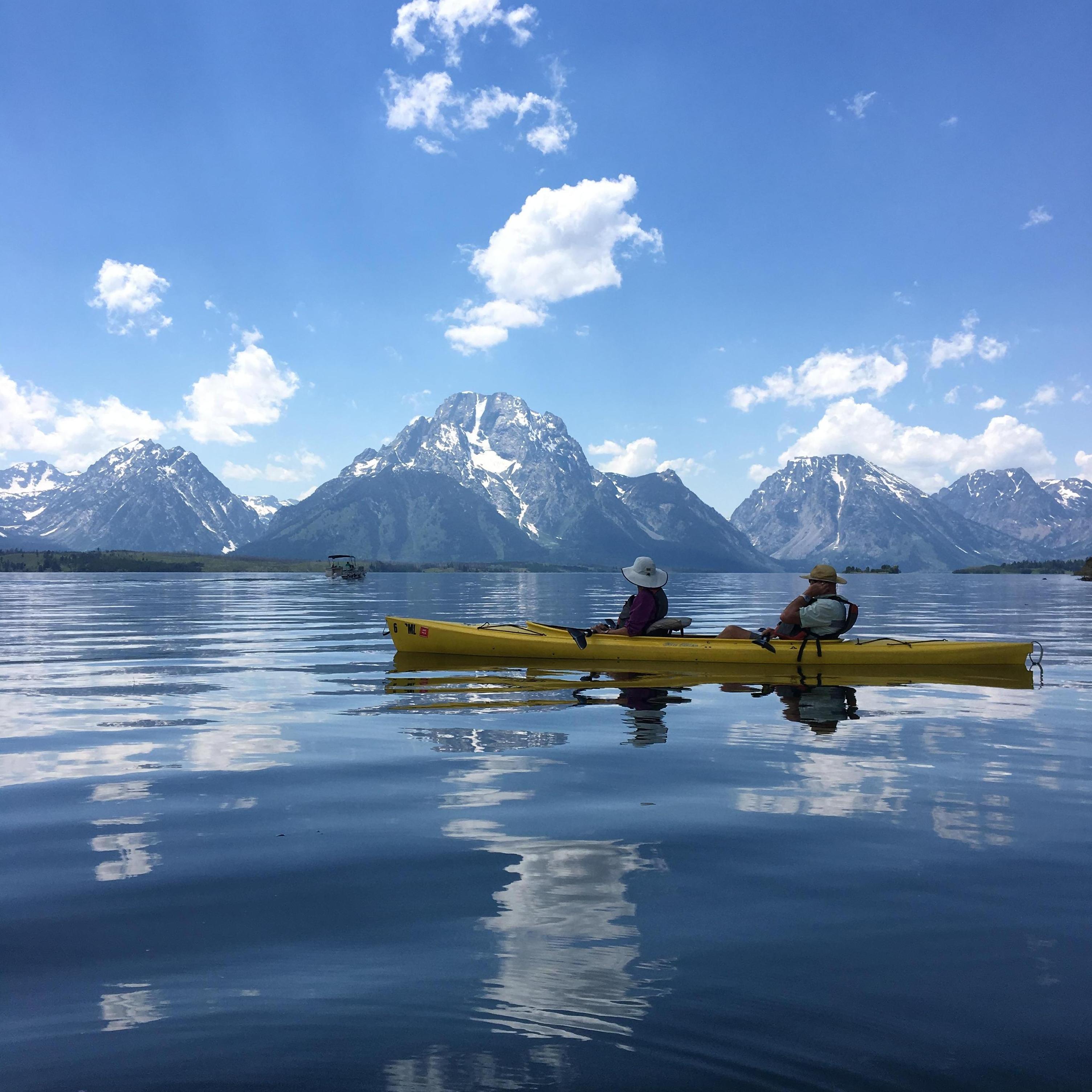 Kayaking on Jackson Lake