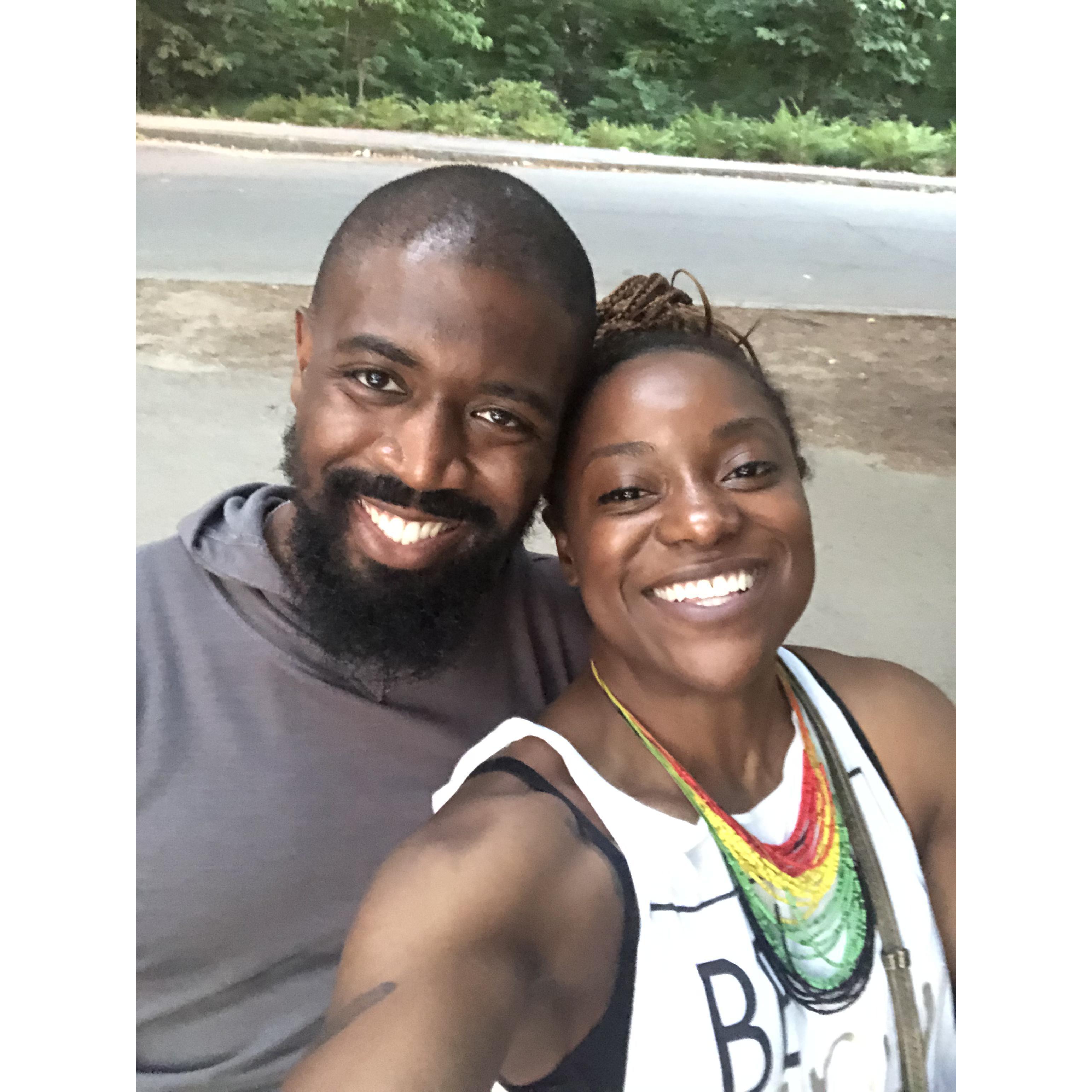 One of our first dates at Peidmont Park