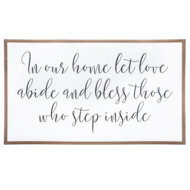 Let Love Abide Wood Wall Decor