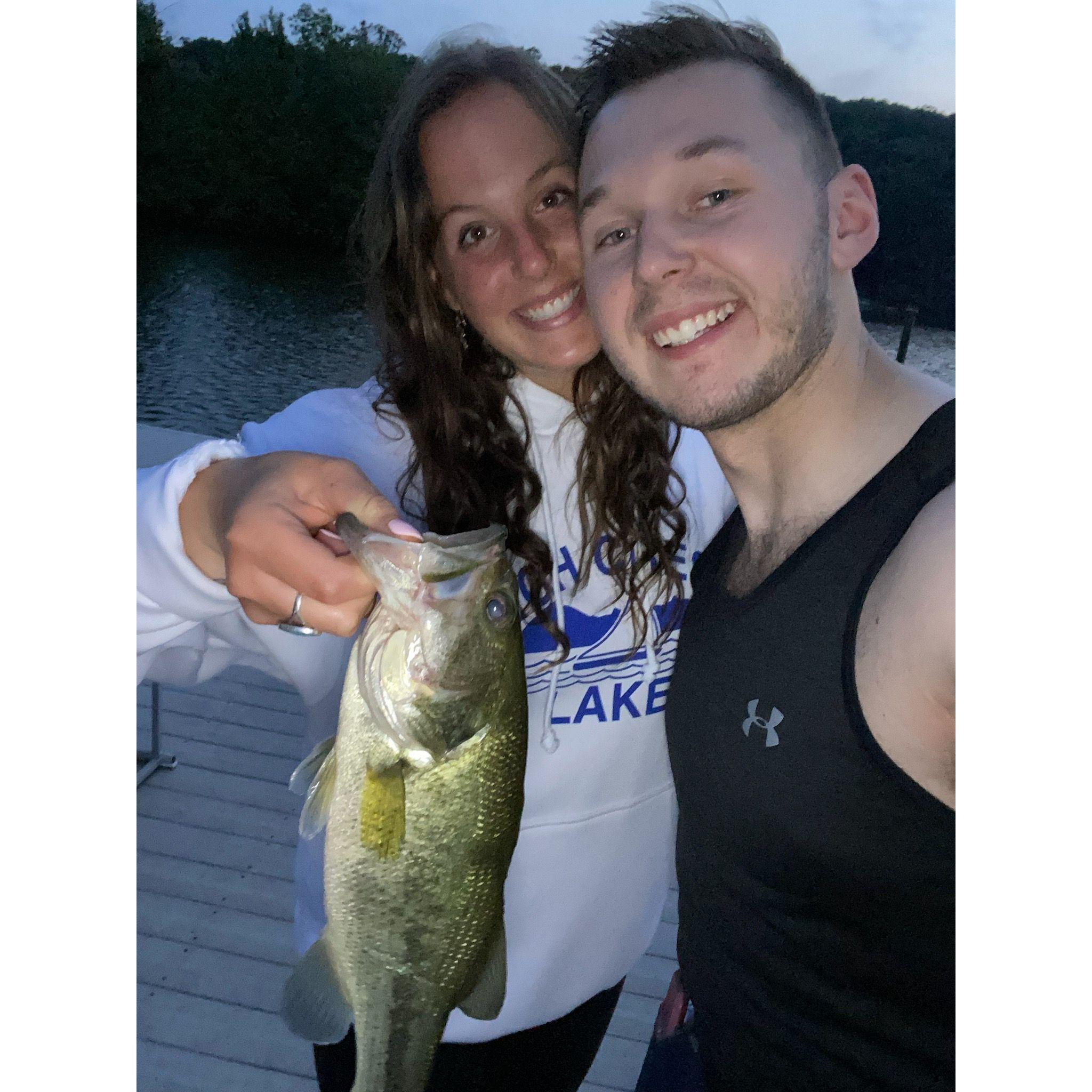 Shamus & Bianca love bass fishing!