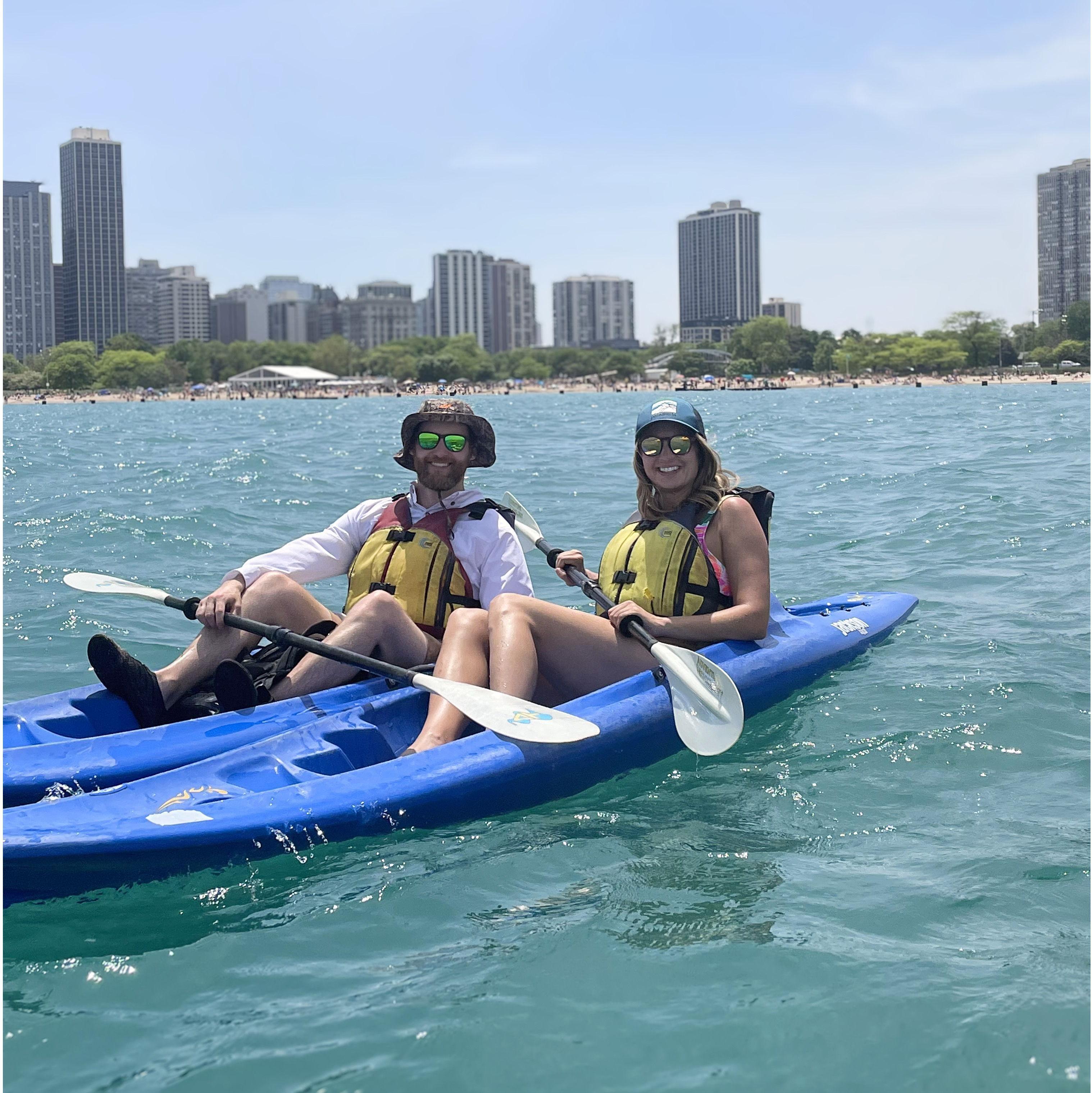 Kayaking in Chicago for Memorial Day
