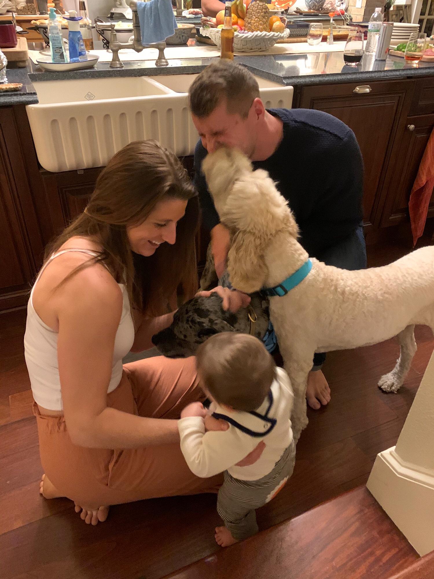 Firth Thompson Thanksgiving for Kristen! Lots of baby practice with Austin’s v cute nephew, Thomas.