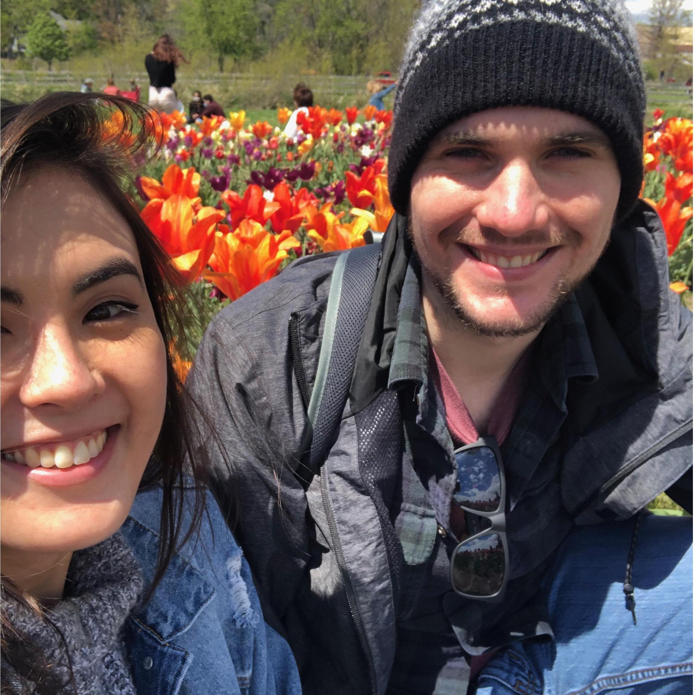 Tulip Festival, Holland, MI, May 2021 (same day Matt proposed!)