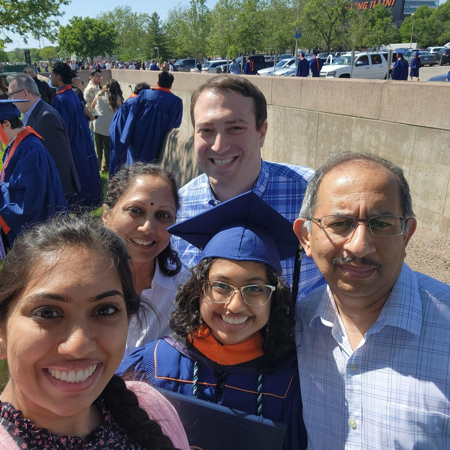 Celebrating Sravani's Master's Graduation