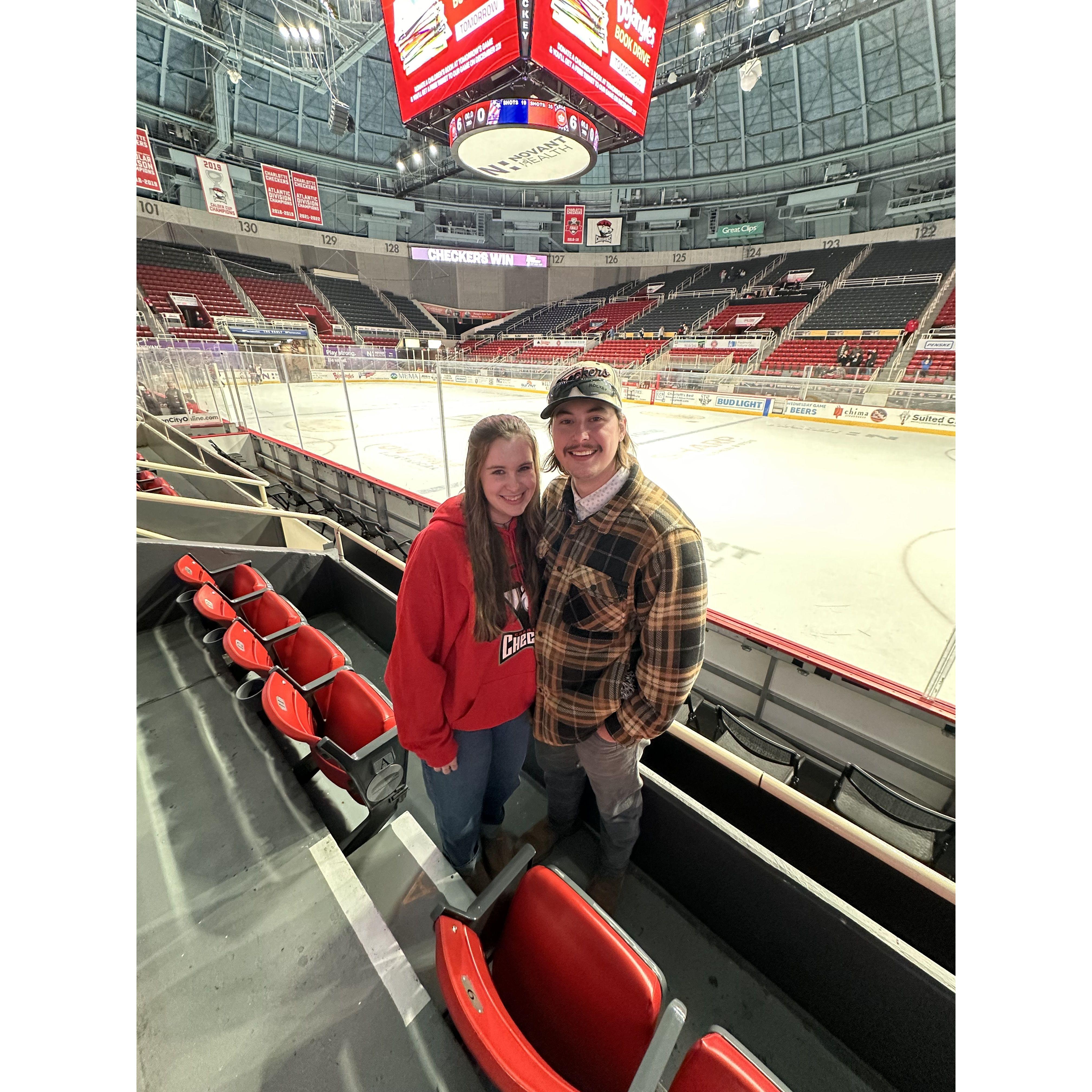 My first hockey game in CLT