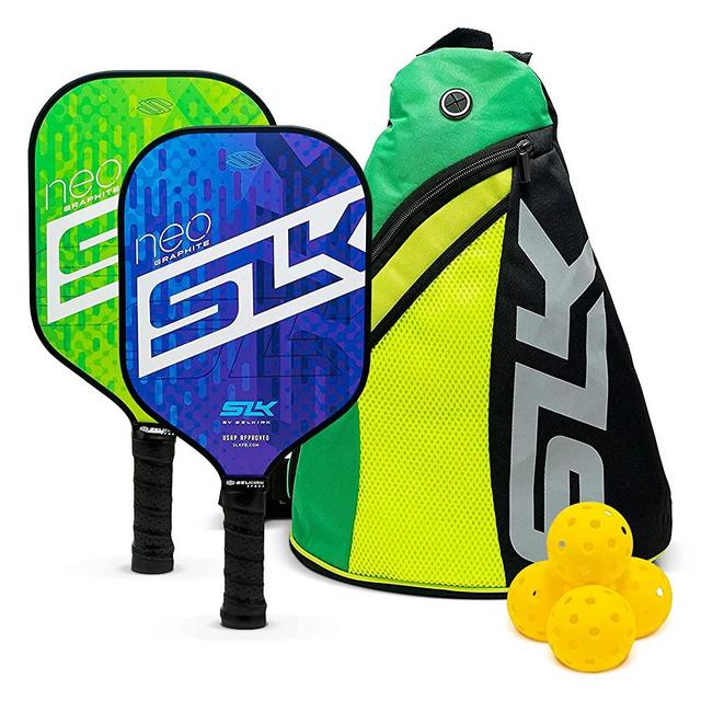 SLK by Selkirk Pickleball Paddles | Featuring a Multilayer Fiberglass and Graphite Pickleball Paddle Face | SX3 Honeycomb Core | Pickleball Rackets Designed in The USA for Traction and Stability