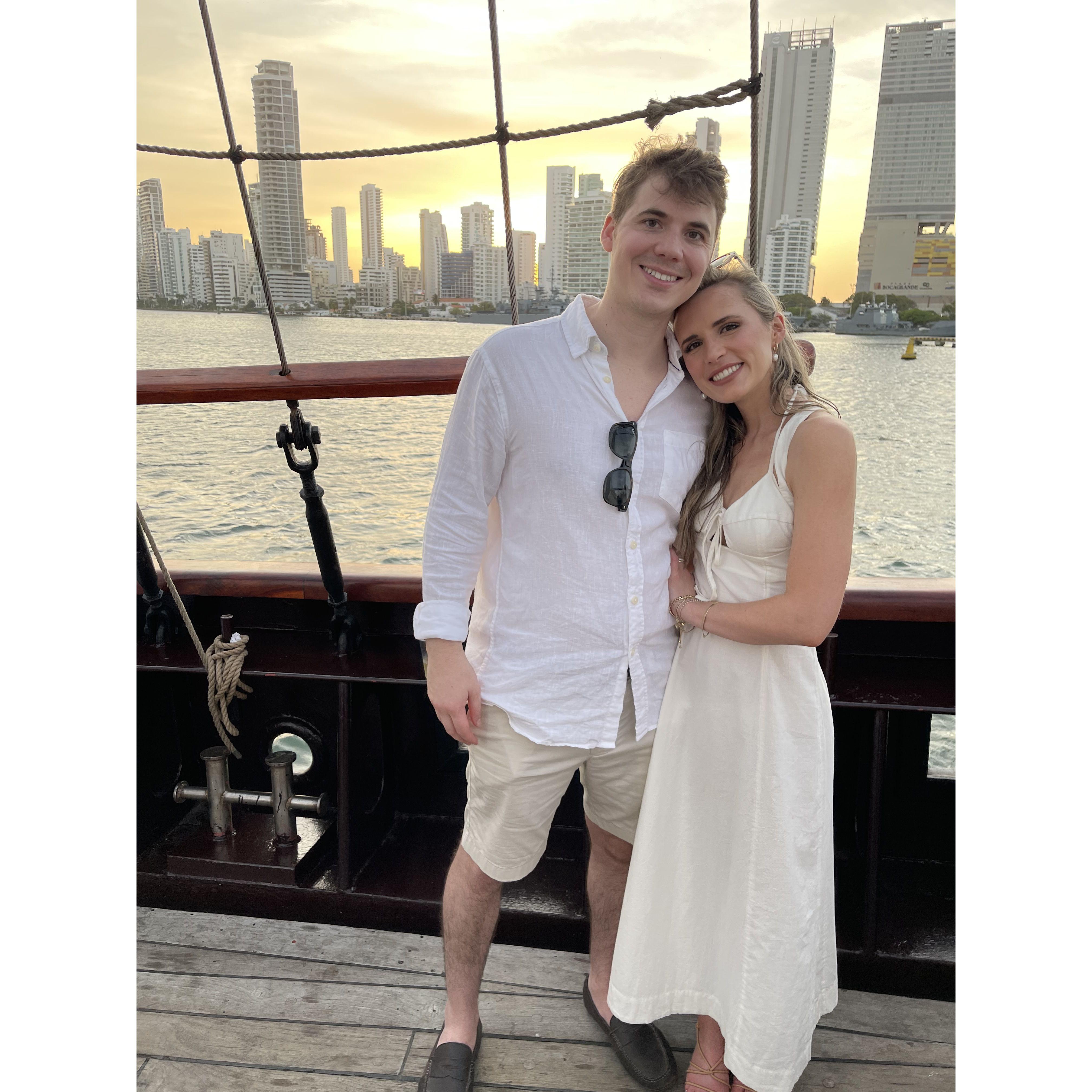 February 2022: Welcome party in Colombia for Nathalie and Charles wedding