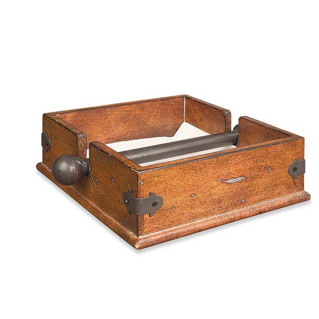 Wooden Napkin Holder with Metal Bar