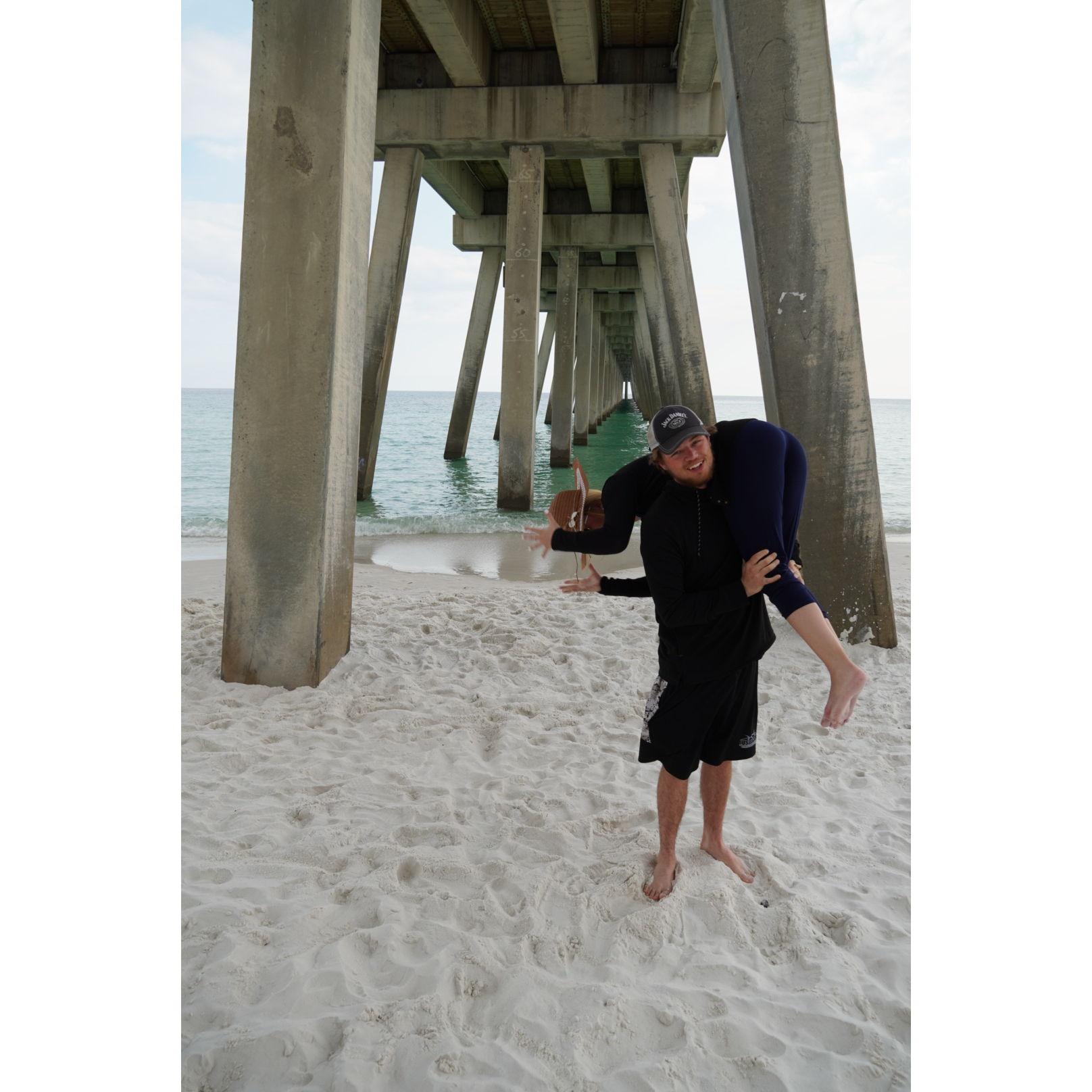 Family trip to Florida, when you try to get nice pictures but Andy has other ideas