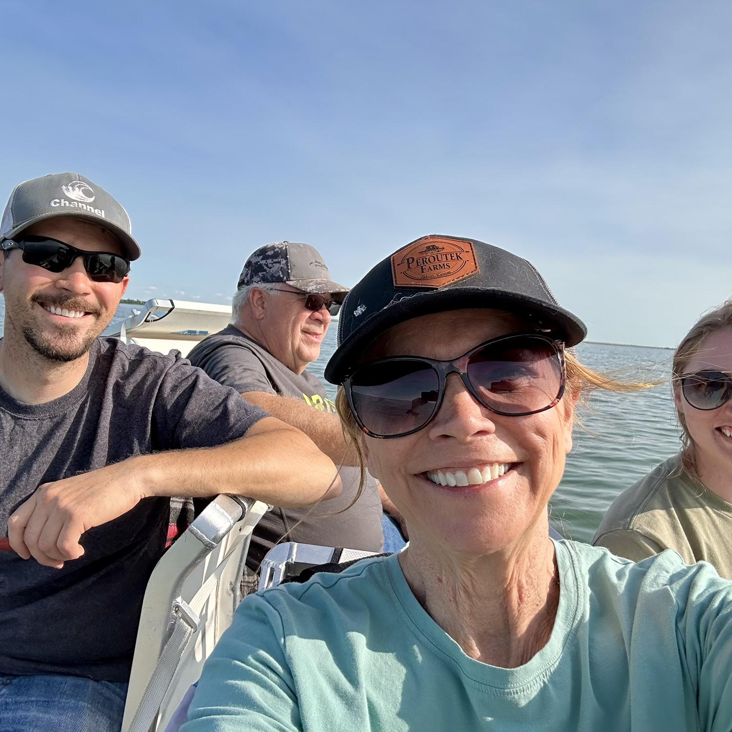 Family fishing outing on Waconda Lake. Allegedly, Tanner out-fished Courtney this day, but is lacking the photographic evidence.