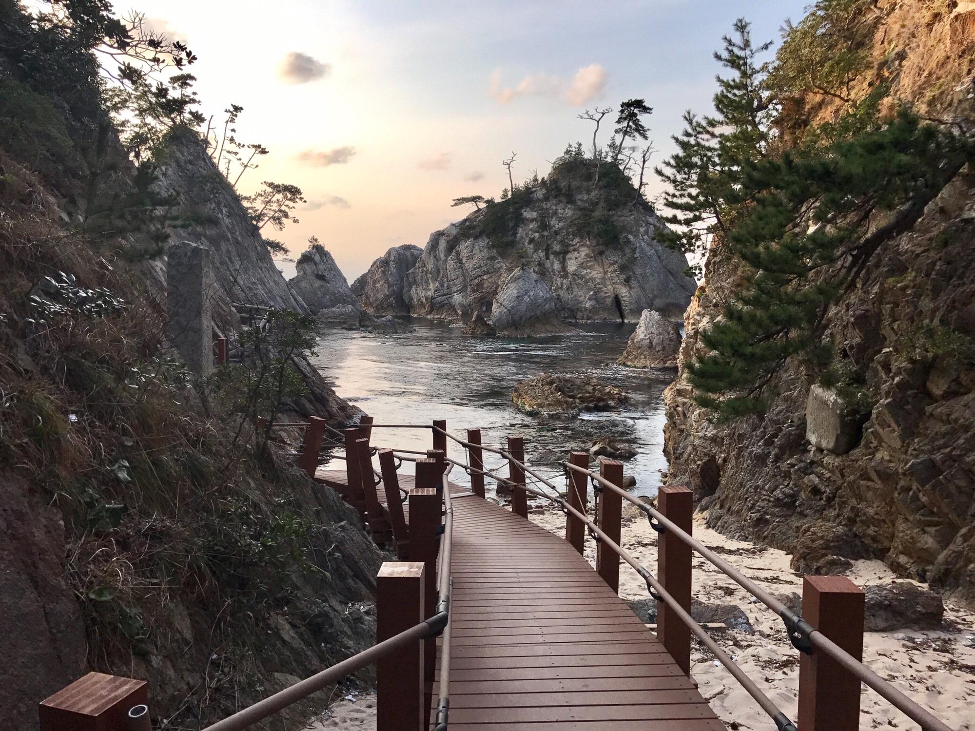 Coastline magic in Tottori, Japan.