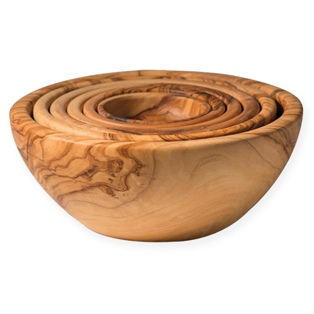 Olive Wood Nesting Bowls