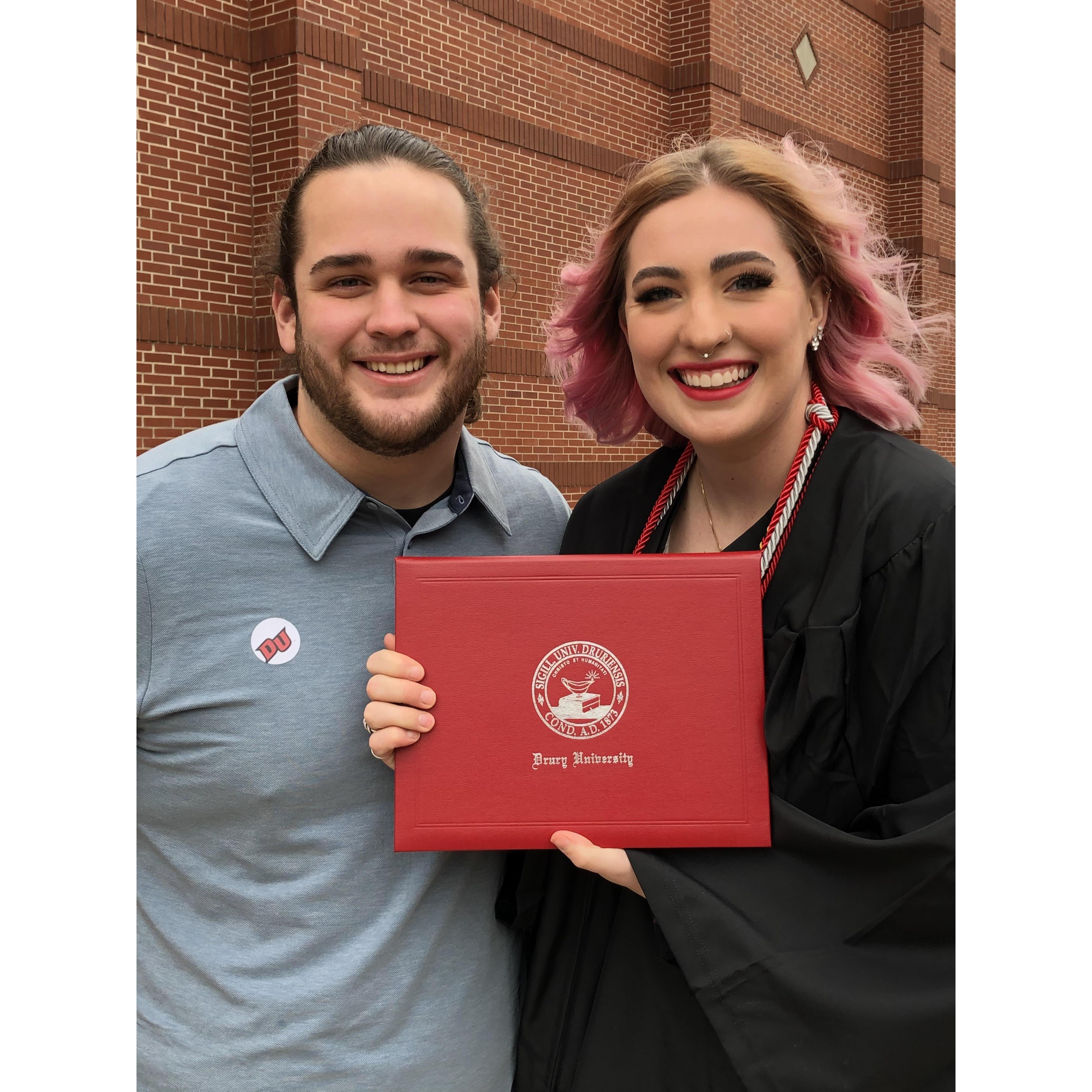 Celebrating Alissa’s graduation from Drury.